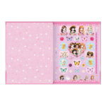 Caderno Brochura Costurado Sem Mola Universitário Grande Capa Dura 48 Folhas Jolie - Estampas Sortid