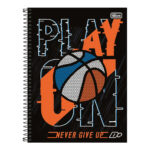 Caderno Espiral Universitário Grande Capa Dura 200 Folhas 10 Matérias D+ : Estampas Sortidas