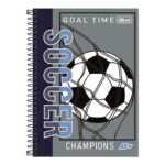 Caderno 1/4 Pequeno Espiral Capa Dura 200 Folhas D+ : Estampas Sortidas