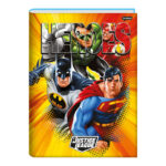 Caderno Brochura Costurado Sem Mola Universitário Grande Capa Dura 48 Folhas Liga Da Justiça - Estam Caderno Brochura Costurado Sem Mola Universitário Grande Capa Dura 48 Folhas Liga Da Justiça - Estam