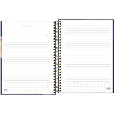 Caderno Espiral Colegial Médio Capar Dura 160 Folhas 10 Matérias Capricho – Estampas Sortidas