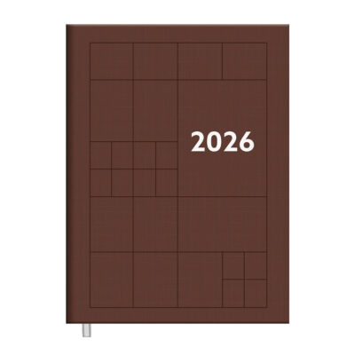 Agenda Costurada Compacta Color 2026 - Cores Sortidas