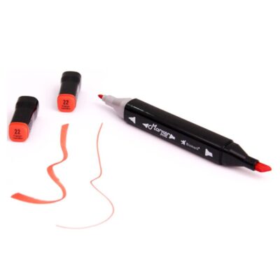 Marcador Permanente 2 Pontas - French Vermilion