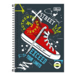 Caderno 1/4 Pequeno Espiral Capa Dura 80 Folhas Pepper - Estampas Sortidas