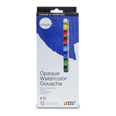 Tinta Guache Estojo Com 12 Cores Simply Opaque