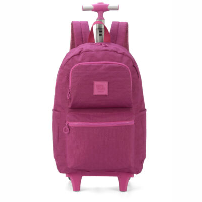 Mochila Laptop Com Rodinhas Up4you - Pink