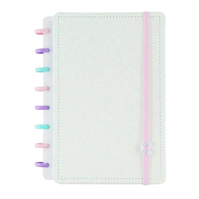 Caderno Inteligente 1/4 A5 Pequeno Espiral Com 80 Folhas Lets Glitter - Colorful