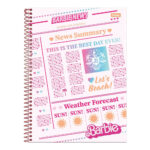 Caderno Espiral Universitário Grande Capa Dura 80 Folhas Barbie Teen - Estampas Sortidas Caderno Espiral Universitário Grande Capa Dura 80 Folhas Barbie Teen - Estampas Sortidas
