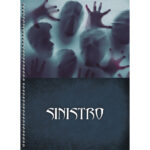 Caderno Espiral Universitário Grande Capa Dura 160 Folhas 10 Matérias Sinistro - Estampas Sortidas