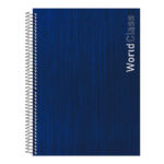 Caderno Espiral Universitário Grande Capa Dura 320 Folhas 20 Matérias World Class - Cores Sortidas