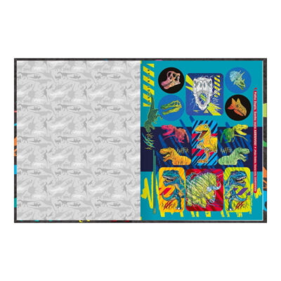 Caderno Brochura Costurado Sem Mola Caligrafia Capa Dura 40 Folhas Raptor – Estampas Sortidas