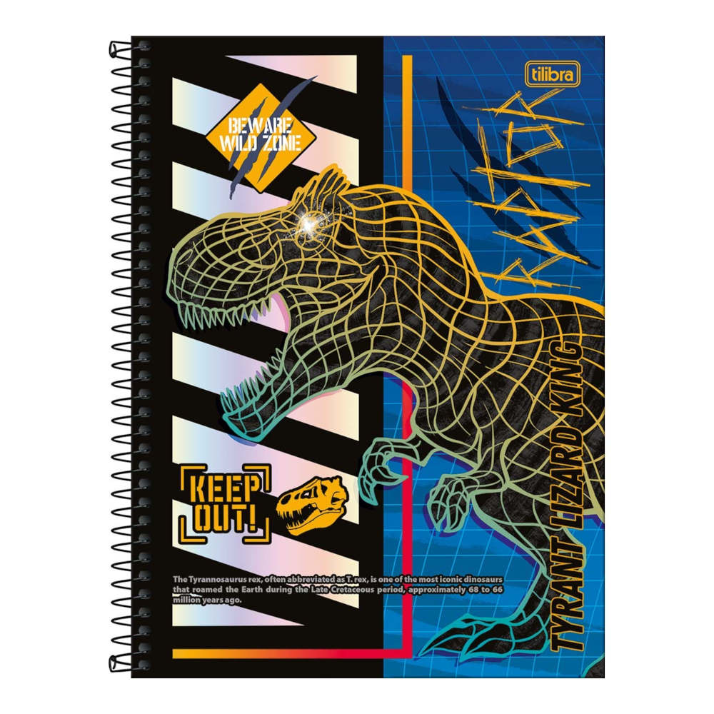 Caderno Espiral Universitário Grande Capa Dura 80 Folhas Connect Raptor - Estampas Sortidas Caderno Espiral Universitário Grande Capa Dura 80 Folhas Connect Raptor - Estampas Sortidas