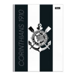 Caderno Brochura Costurado Sem Mola Universitário Grande Capa Dura 96 Folhas Corinthians - Estampas