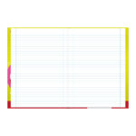 Caderno Brochura Costurado Sem Mola Universitário Grande Capa Dura 80 Folhas Doshin - Estampas Sorti