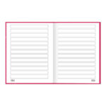 Caderno Caligrafia Brochura Costurado Sem Mola Capa Dura Pauta Larga 80 Folhas Lunix - Cores Sortida