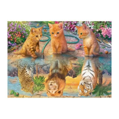 Quebra Cabeça Com 500 Peças – Adoráveis Felinos