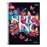 Caderno Espiral Universitário Grande Capa Dura 80 Folhas Bloom - Estampas Sortidas