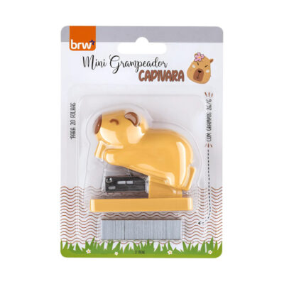 Grampeador Mini Plástico - Capivara