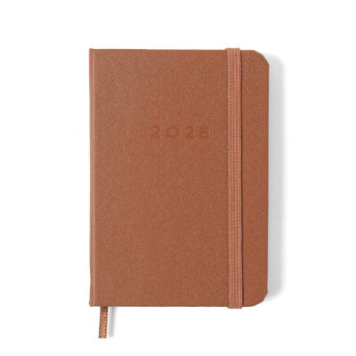 Agenda Planner Costurada Semanal 2026 - Clássica - Caramelo