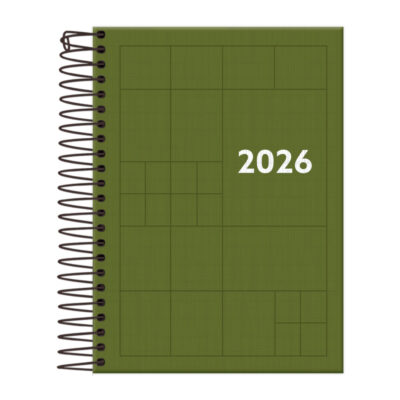 Agenda Espiral Compacta Color 2026 - Cores Sortidas