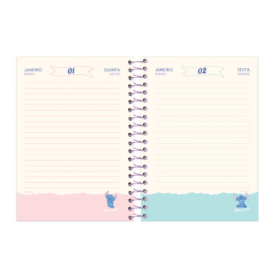 Agenda Espiral Stitch 2026 – Estampas Sortidas
