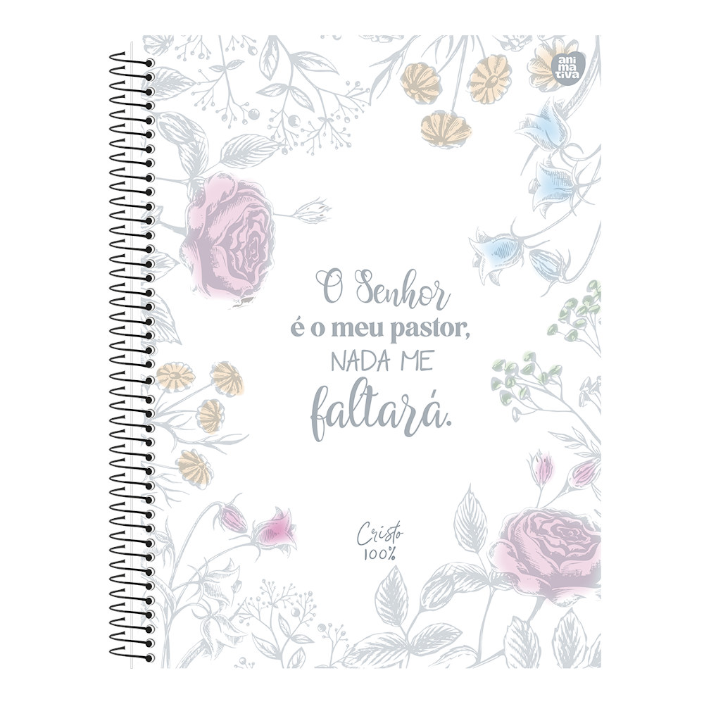 Caderno Espiral Universitário Grande Capa Dura 80 Folhas Cristo - Estampas Sortidas Caderno Espiral Universitário Grande Capa Dura 80 Folhas Cristo - Estampas Sortidas