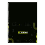 Caderno Espiral Universitário Grande Capa Dura 160 Folhas 10 Matérias Be Strong - Estampas Sortidas Caderno Espiral Universitário Grande Capa Dura 160 Folhas 10 Matérias Be Strong - Estampas Sortidas