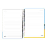 Caderno 1/4 Pequeno Espiral Capa Dura 80 Folhas Snoopy - Estampas Sortidas