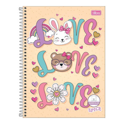 Caderno Brochura Costurado Sem Mola Universitário Grande Capa Dura 40 Folhas Quadriculado 1x1cm Spic