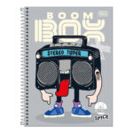 Caderno Brochura Costurado Sem Mola Universitário Grande Capa Dura 40 Folhas Quadriculado 1x1cm Spic