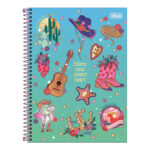 Caderno Espiral Universitário Grande Capa Dura 80 Folhas West Girl - Estampas Sortidas Caderno Espiral Universitário Grande Capa Dura 80 Folhas West Girl - Estampas Sortidas