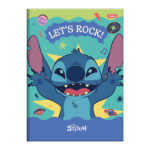 Caderno 1/4 Pequeno Brochura Costurado Sem Mola Capa Dura 80 Folhas Stitch - Estampas Sortidas