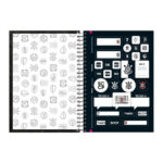Caderno 1/4 Pequeno Espiral Capa Dura 80 Folhas Corinthians - Estampas Sortidas