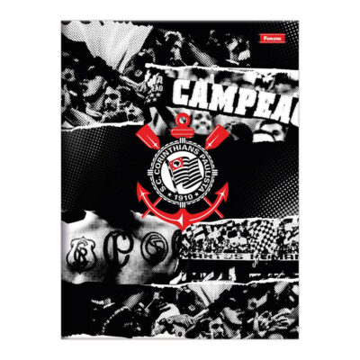 Caderno 1/4 Pequeno Brochura Costurado Sem Mola Capa Dura 80 Folhas Corinthians - Estampas Sortidas Caderno 1/4 Pequeno Brochura Costurado Sem Mola Capa Dura 80 Folhas Corinthians - Estampas Sortidas
