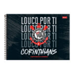 Caderno De Desenho/Cartografia Espiral 80 Folhas Corinthians - Estampas Sortidas Caderno De Desenho/Cartografia Espiral 80 Folhas Corinthians - Estampas Sortidas