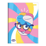 Caderno 1/4 Pequeno Brochura Costurado Sem Mola Capa Dura 80 Folhas Fini - Estampas Sortidas