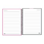 Caderno Espiral Universitário Grande Capa Plástica 80 Folhas Neon - Rosa