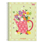 Caderno Espiral Universitário Grande Capa Dura 80 Folhas Charme - Estampas Sortidas