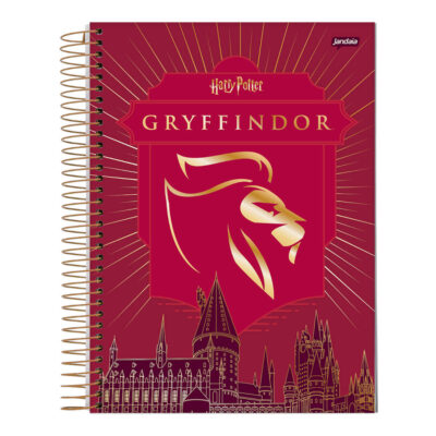 Caderno Espiral Colegial Médio Capa Dura 80 Folhas Harry Potter – Estampas Sortidas
