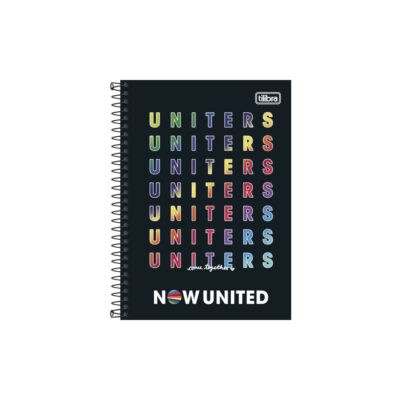 Caderno 1/4 Pequeno Espiral Capa Dura 80 Folhas Now United - Estampas Sortidas