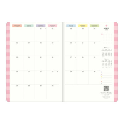 Planner Grampeado M7 Happy 2026 – Cores Sortidas