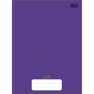 Caderno Brochura Costurado Sem Mola Universitário Grande Capa Dura 96 Folhas D+ :roxo