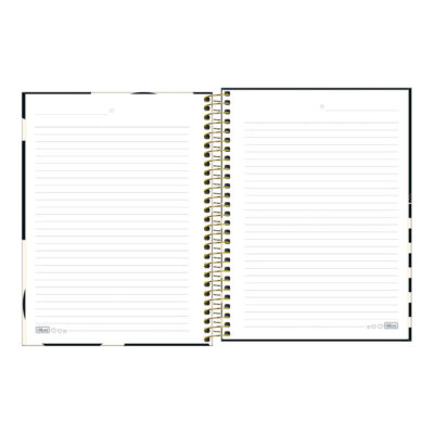 Caderno 1/4 Pequeno Espiral Capa Dura 80 Folhas West Village – Cores Sortidas