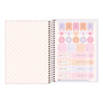 Caderno 1/4 Pequeno Espiral Capa Dura 80 Folhas Soho - Estampas Sortidas
