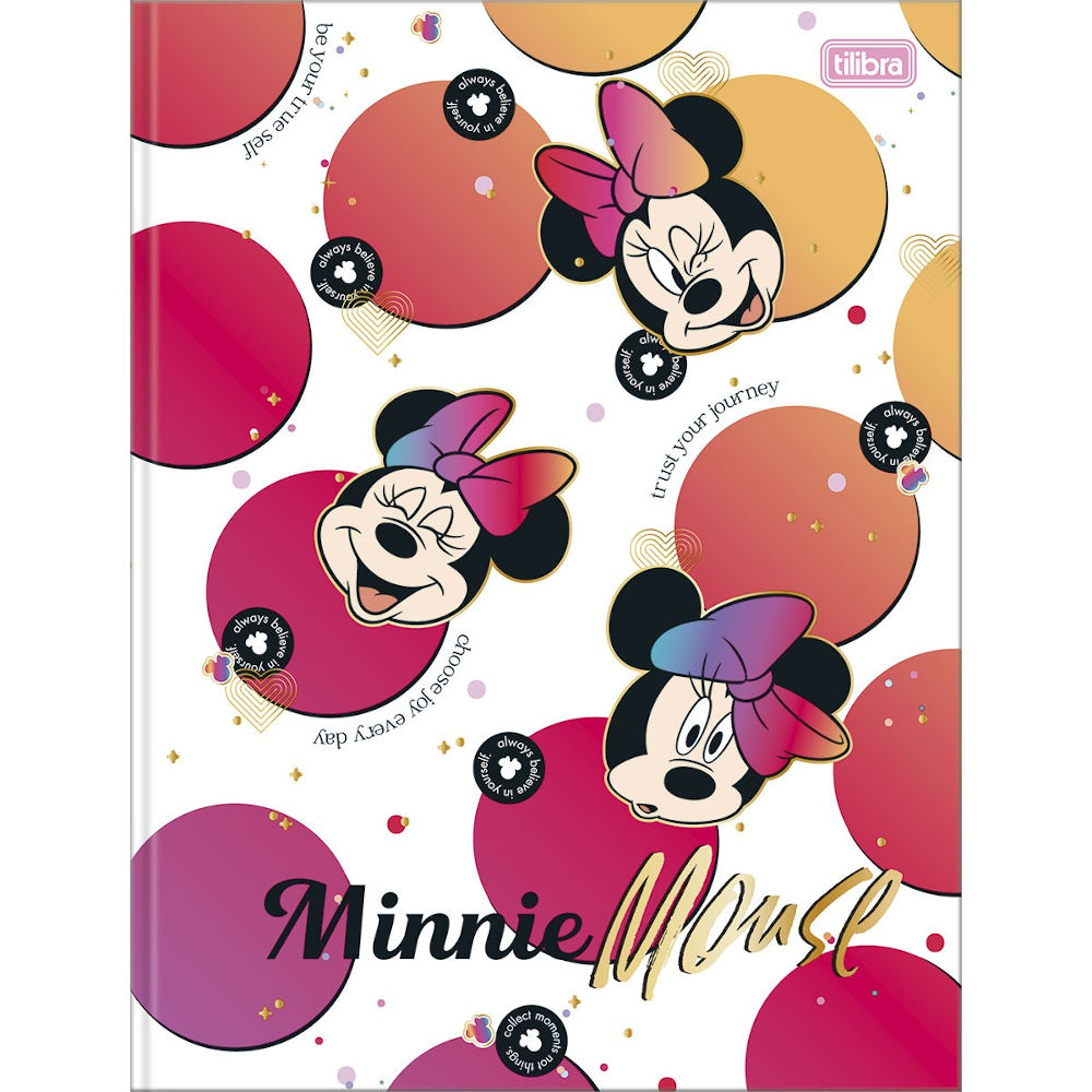 Caderno Brochura Costurado Sem Mola Universitário Grande Capa Dura 80 Folhas Minnie - Estampas Sorti Caderno Brochura Costurado Sem Mola Universitário Grande Capa Dura 80 Folhas Minnie - Estampas Sorti