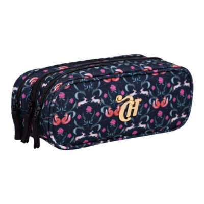 Estojo Capricho Com 3 Divisórias – Raposinhas