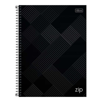 Caderno Espiral Universitário Grande Capa Dura 80 Folhas Zip - Cores Sortidas