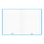 Caderno De Caligrafia Brochura Costurado Sem Mola Capa Dura 96 Folhas D+:  azul