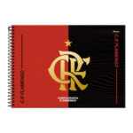 Caderno De Desenho/Cartografia Espiral 80 Folhas Flamengo - Estampas Diversas