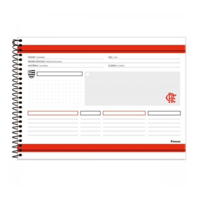 Caderno De Desenho/Cartografia Espiral 80 Folhas Flamengo – Estampas Diversas